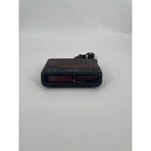 Vtg GE Digital Clock Radio Woodgrain Model 7-4613B TESTED WORKS